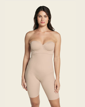Extra high waisted firm shaper short#color_802-nude