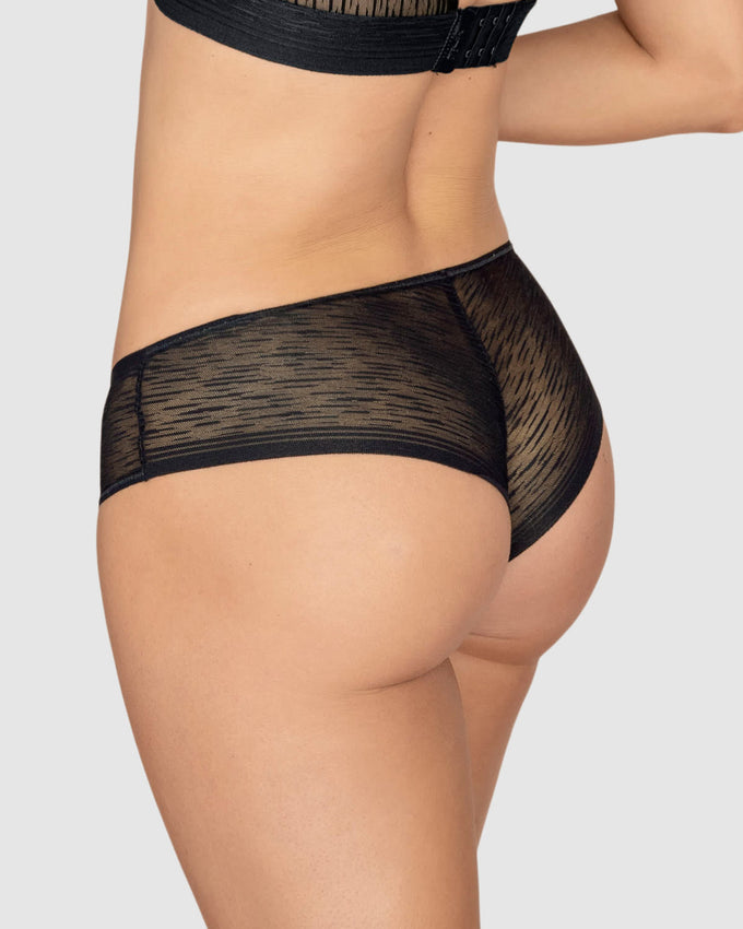 Sheer lace hipster panty#color_700-black