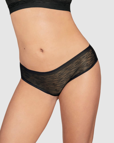 Sheer lace hipster panty#color_700-black