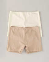 Eco-friendly seamless panty short made of recycled plastic bottles#color_253-ivory