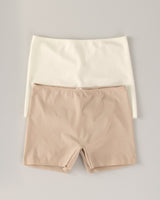 Eco-friendly seamless panty short made of recycled plastic bottles#color_802-beige