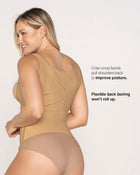 Open bust sculpting back support tank