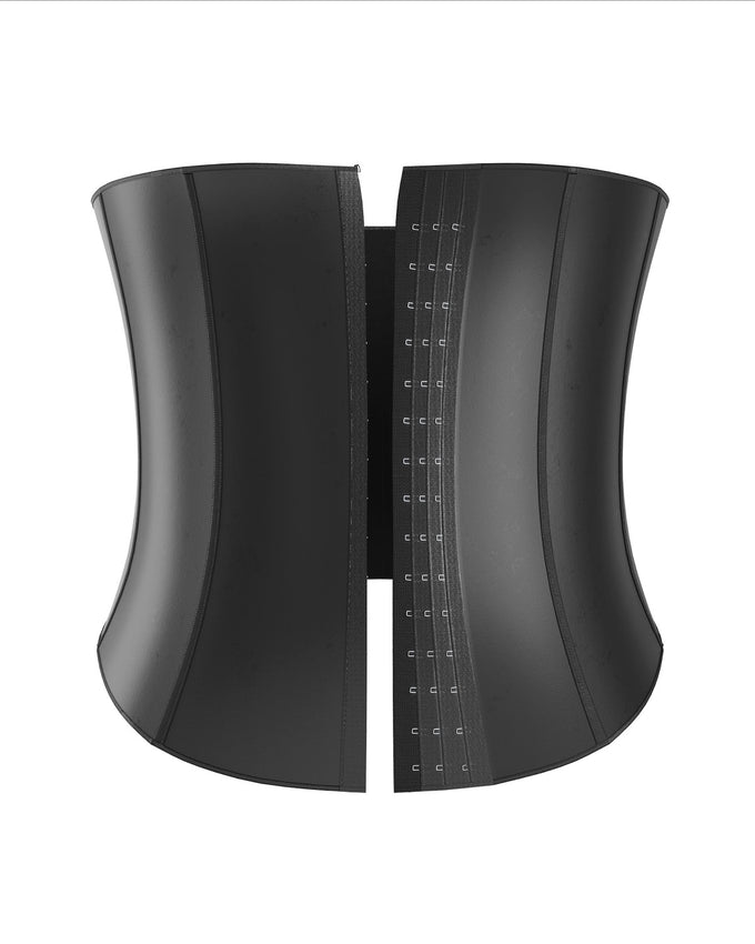 Latex waist trainer with extra-firm compression#color_700-black