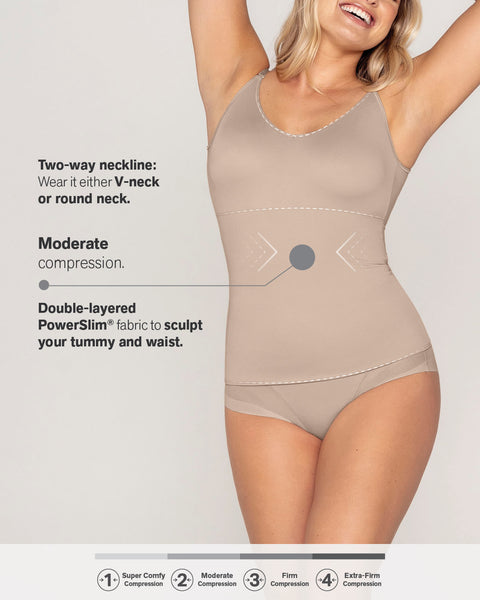 Women's Seamless Shaping Open Bust Camisole Moderate Compression