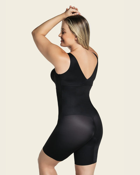 Undetectable step-in mid-thigh body shaper#color_700-black