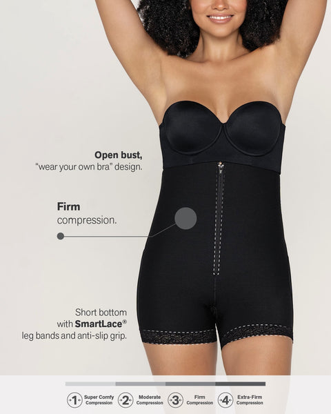 Montelle Women's Plus Size Strapless Shapewear Firm Tummy Control