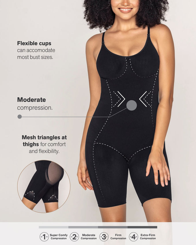 Full coverage seamless shaping bodysuit#color_700-black