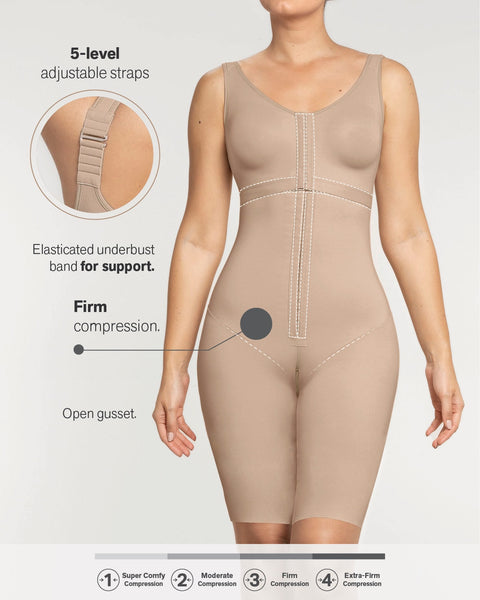 Wholesale 3 Layers of Abdomen Adjustable Strap Postsurgical Full Body