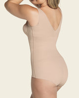 Plunge back classic sculpting body shaper#color_802-nude
