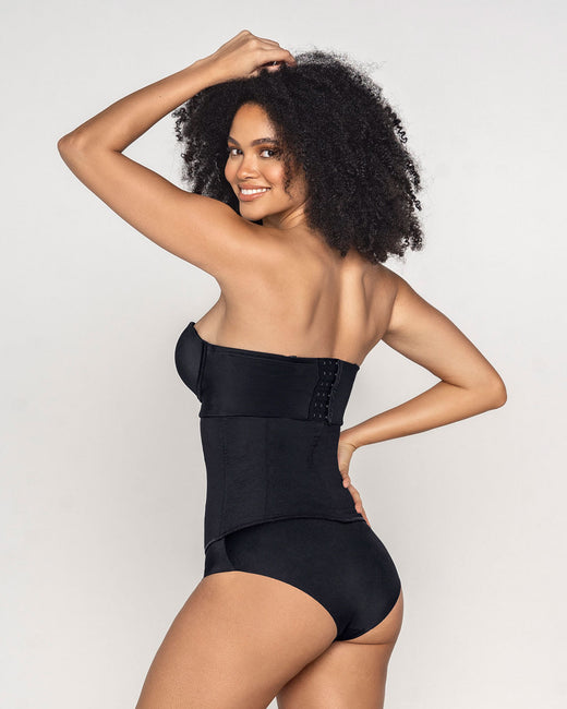 Latex-free sculpting waist cincher#color_700-black