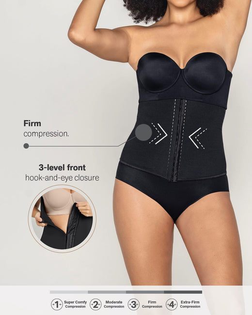 Latex-free sculpting waist cincher#color_700-black