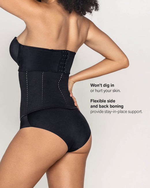 Latex-free sculpting waist cincher#color_700-black