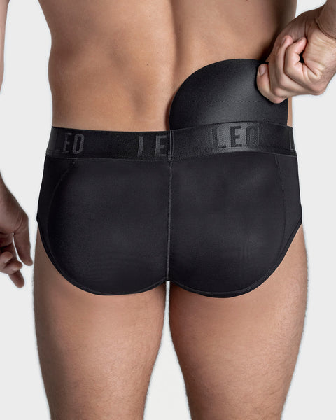 Men Butt Lifter Boxer Briefs Padded Hip Bum Enhancer Underwear