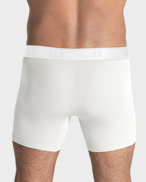 Ultra-Light Boxer Brief with Ergonomic Pouch#color_000-white