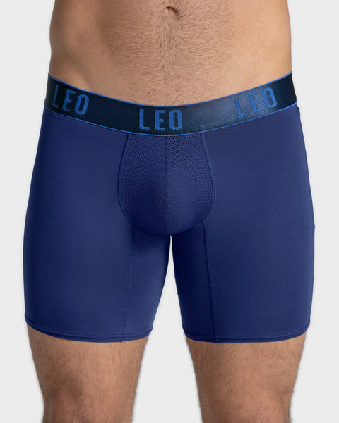 Long Athletic Boxer Brief with Side Pocket Leonisa