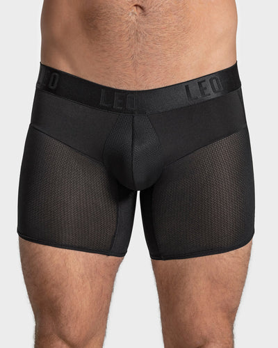 Eco-friendly short boxer brief made of recycled plastic bottles#color_700-black