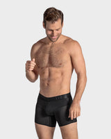 Eco-friendly short boxer brief made of recycled plastic bottles#color_700-black
