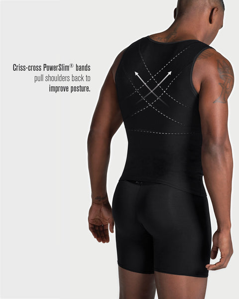 Men Compression Slimming Body Shaper Vest Black - 3XL, Shop Today. Get it  Tomorrow!