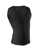 Men's firm body shaper vest with back support max/force#color_700-black