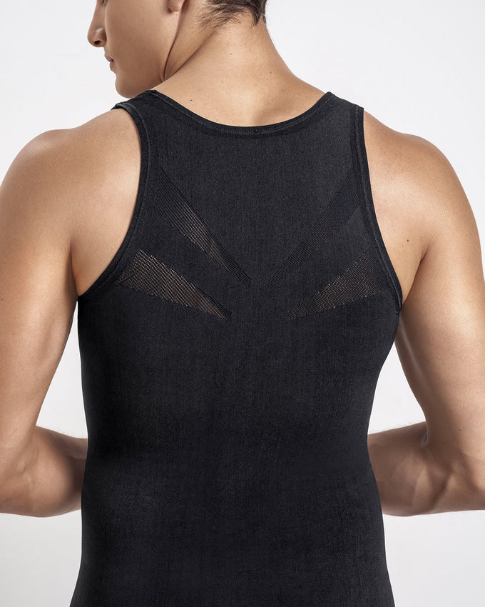 Leo crew neck seamless compression tank#color_700-black