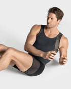 Stretch cotton moderate compression shaper tank
