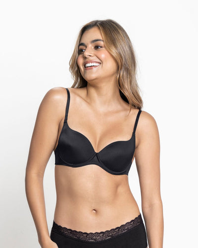 Moderate push-up bra with multiway straps#color_700-black
