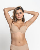Moderate push-up bra with multiway straps