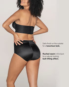 Classic satin butt lifter firm compression brief