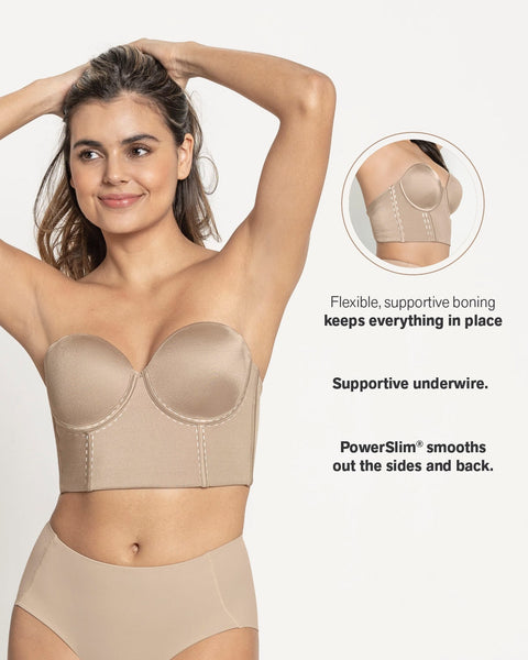 Waist trainer shop with strapless bra