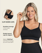 High-tech clip cup nursing bra