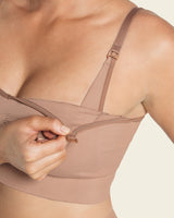 High-tech clip cup nursing bra#color_857-brown