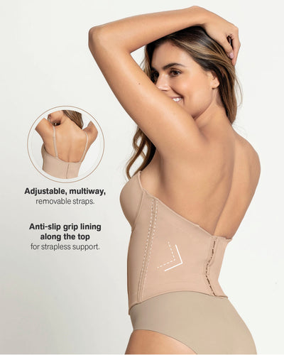 Longline strapless bustier bra#all_variants