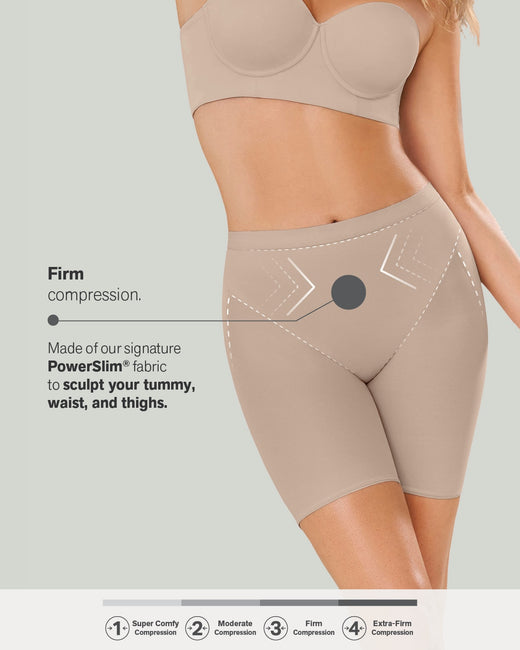 Firm compression butt lifter shaper short#color_802-nude