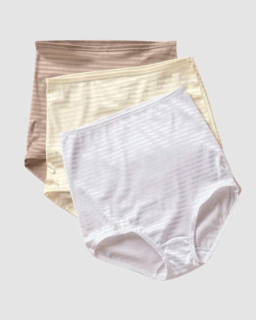 3 Full coverage classic panties#color_s06-beige-white-nude