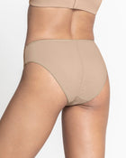 3-Pack cotton brief panties with tummy coverage