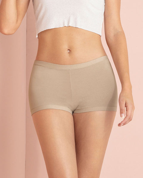Simply comfortable 3-pack stretch cotton boyshort panties#color_991-assorted