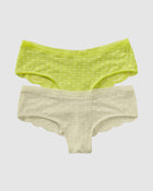 2-Pack tulle and lace cheeky panties
