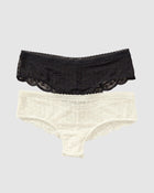 2-Pack Tulle and Lace Cheeky Panties
