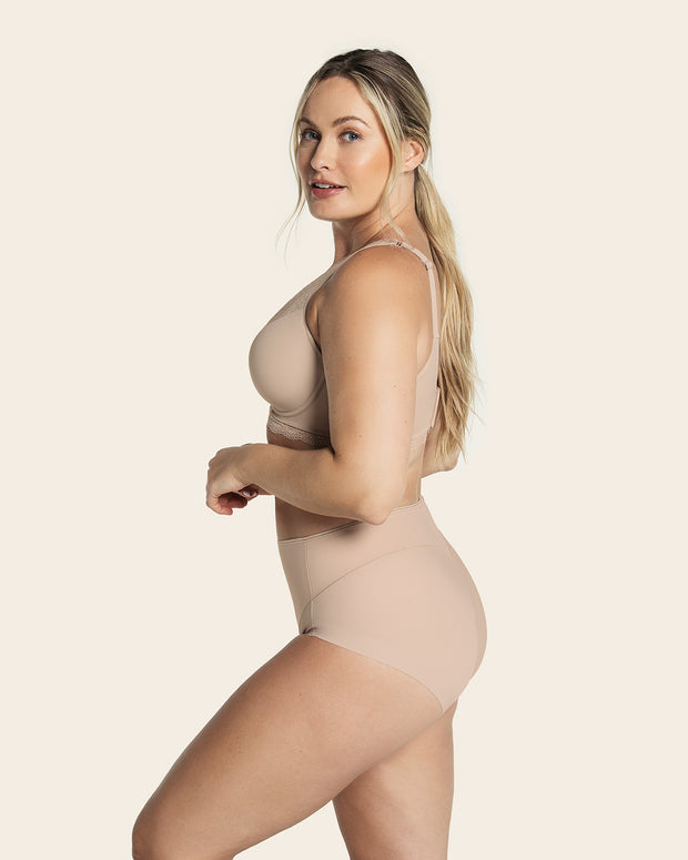 High-cut seamless shaper panty#color_802-nude