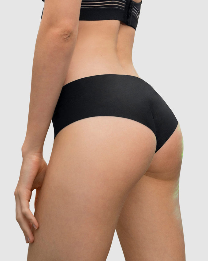 2-Pack seamless hipster panties with decorative contrast stitching#color_s01-pearl-black