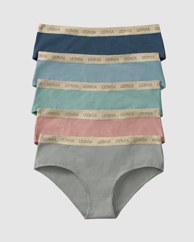 Cheap LANGSHA 5Pcs Women's Panties Cotton Briefs Breathable