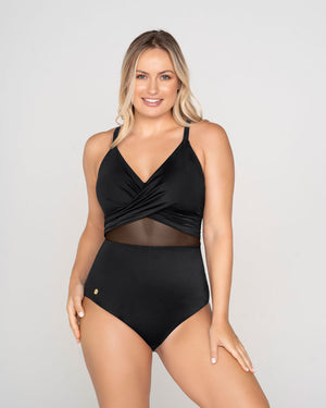 Sheer details one-piece light control swimsuit#color_700-black