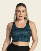 Maximum support sports bra made using bio-pet technology