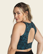 Maximum support sports bra made using bio-pet technology