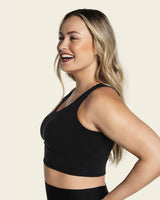 Maximum support sports bra made using bio-pet technology#color_700-black