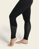 Quick dry high waisted active legging with mesh panels