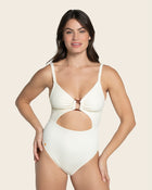 Eco friendly slimming swimsuit with adjustable straps and back