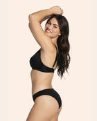 Bikini set with underwire top and tie detail bottom