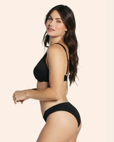 Bikini set with underwire top and tie detail bottom#color_700-black