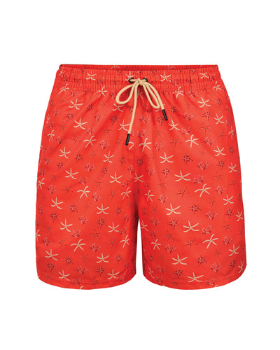 5" Eco-friendly men's swim trunk with soft inner mesh lining#color_115-starfish-print